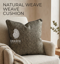 Hand woven cushion cover- Black & Gold