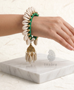 Kaudi Shell Bracelet - Green