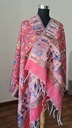 Kani Silk Shawl with Folk Scenes