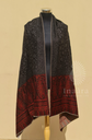 Reversible Ethnic Weave Shawl- Black/Brown