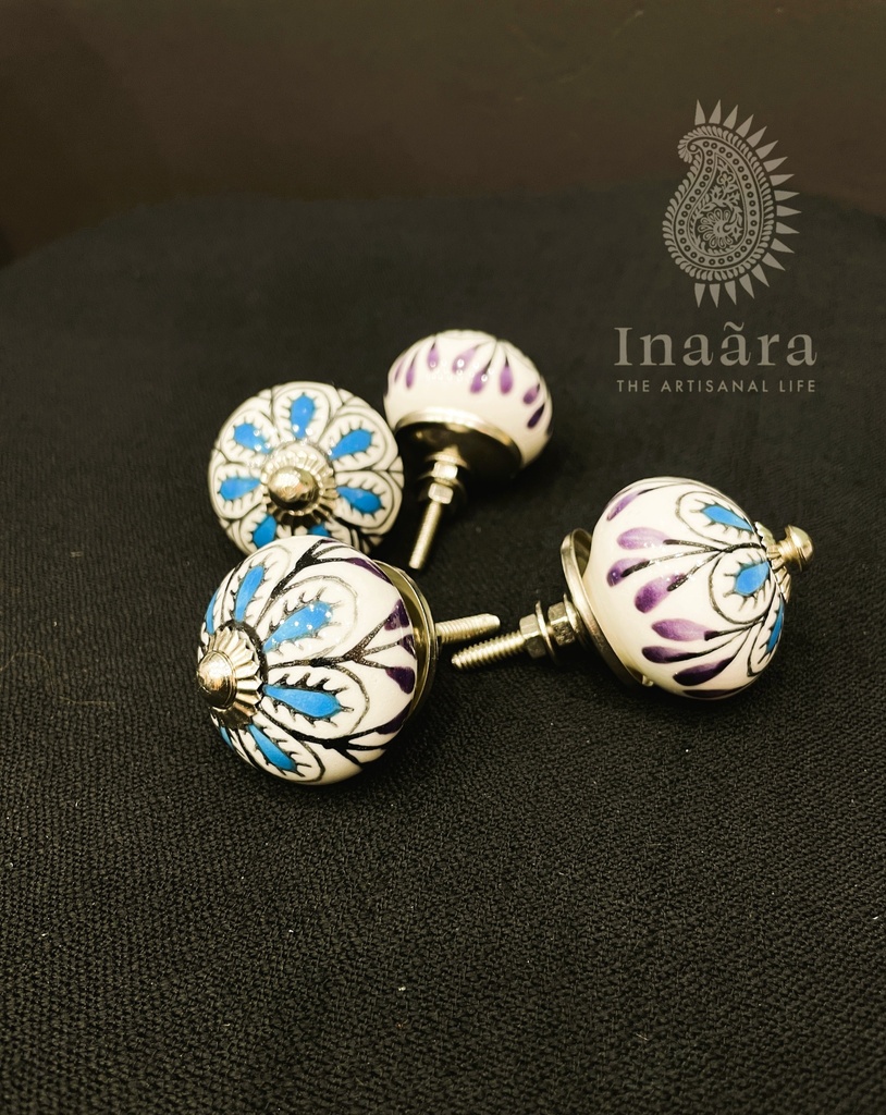 Ceramic Cabinet/Drawer Knob-Floral