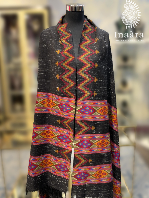 Handwoven Yak Wool Full Shawl