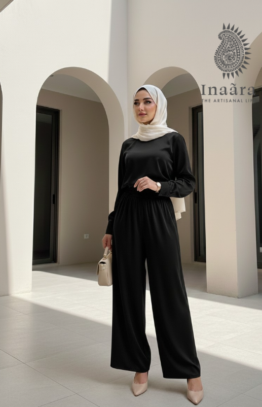بنطال بالازو – أسود