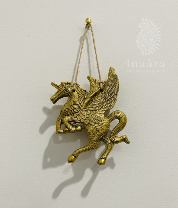 Handcrafted Wall Hanging Flying Unicorn