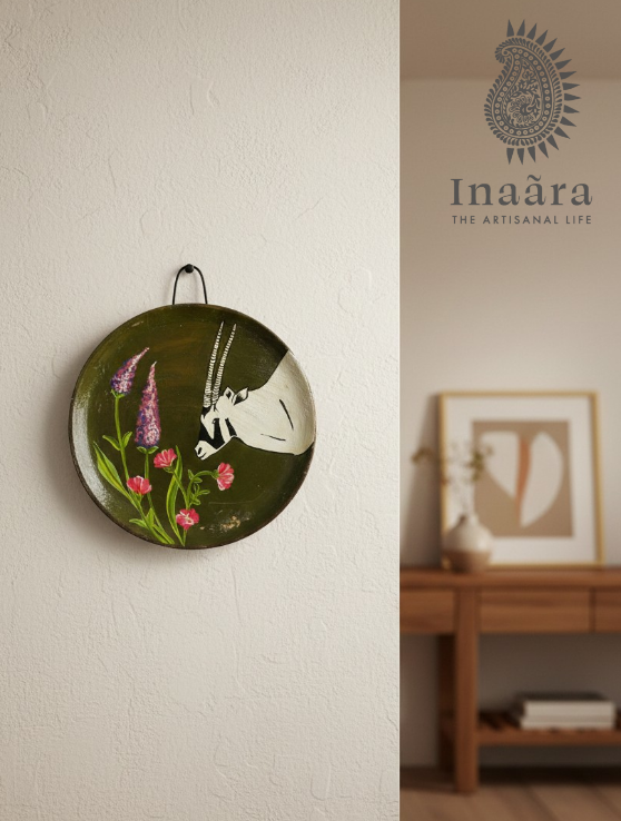 Hand Painted Wooden Wall Decor-Antelope