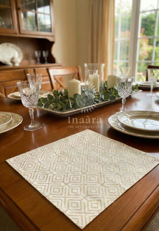 Hand Block Printed Table Napkin (Single)