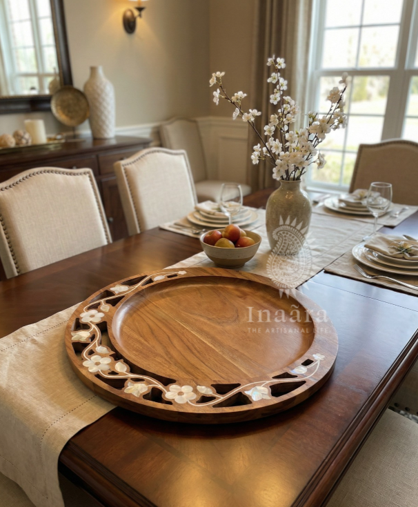 Mother of Pearl Moroccan Inlay Platter (copy)