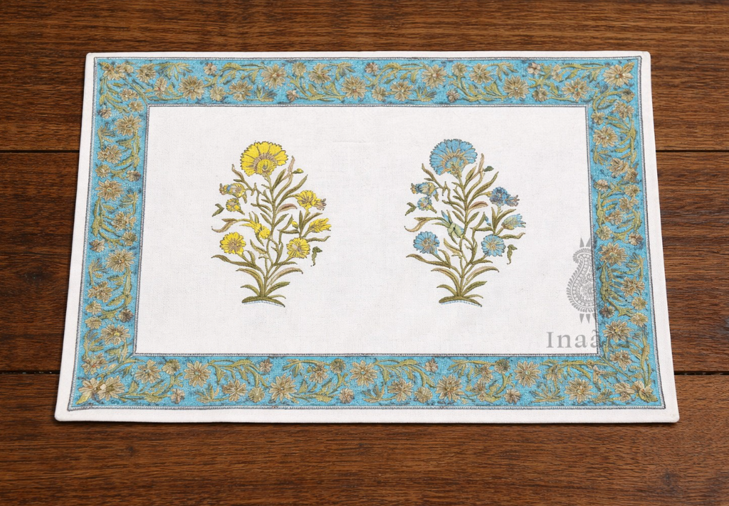 Hand Block Printed Table Napkin-Floral/4pcs (copy)