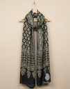 Modal Silk Ajrakh Dupatta - Brown/Rectangular