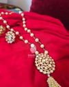 Rita Polki and Pearl Necklace Set