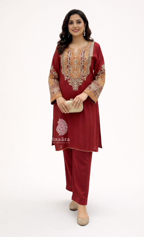 Kurta Set-Red
