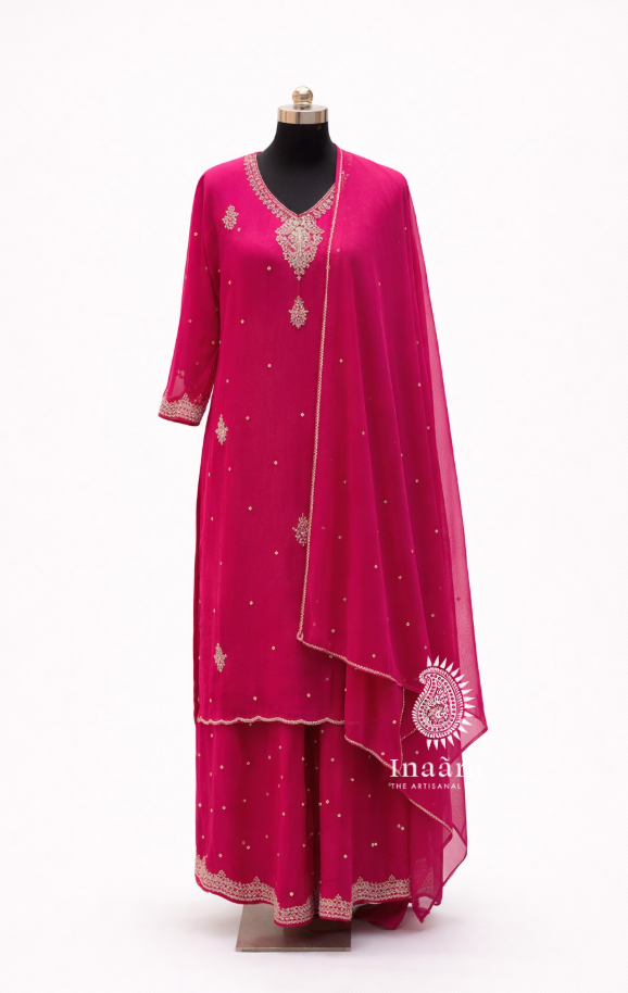 Kameez Suit-Fuschia