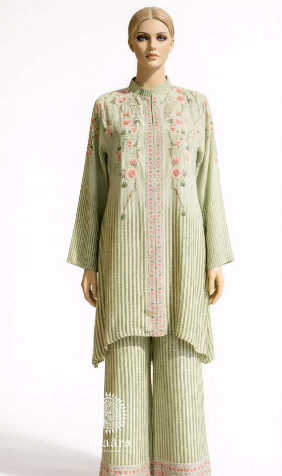 Kurta Set-Moss Green
