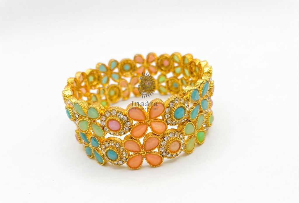 Floral Bangles/2pcs