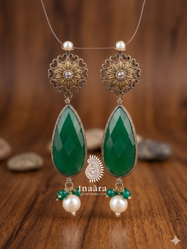 Jade with Pearl Gemstone