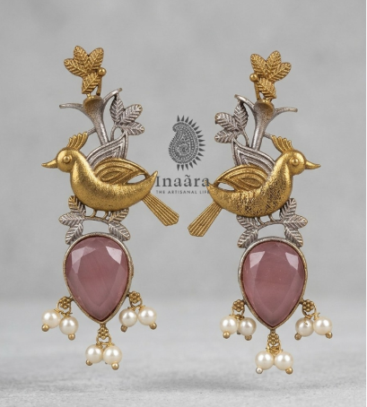 Rose Quartz Ava Drops Earrings