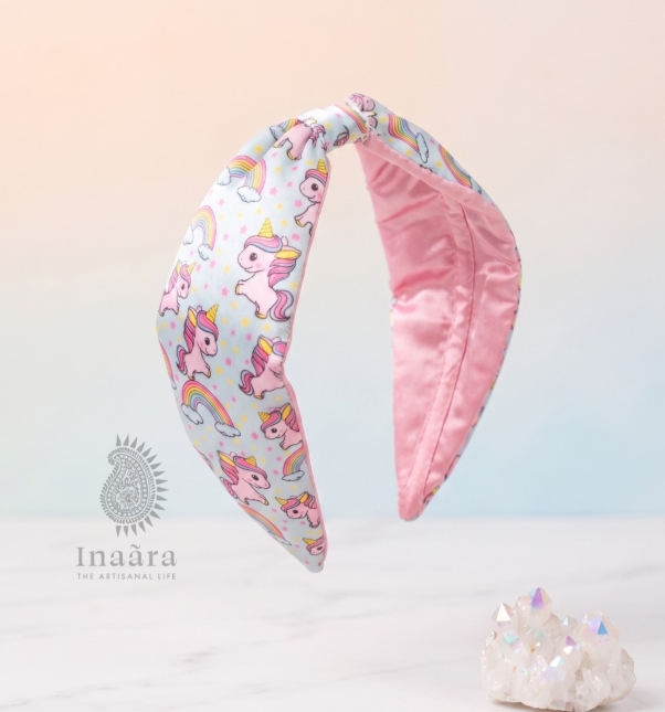 طوق شعر يونيكورن - أزرق