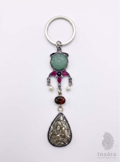 Pyrite Chandelier Keyring