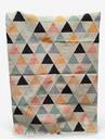 Pyramids Handwoven Rugs -Black Triangles/6x4ft