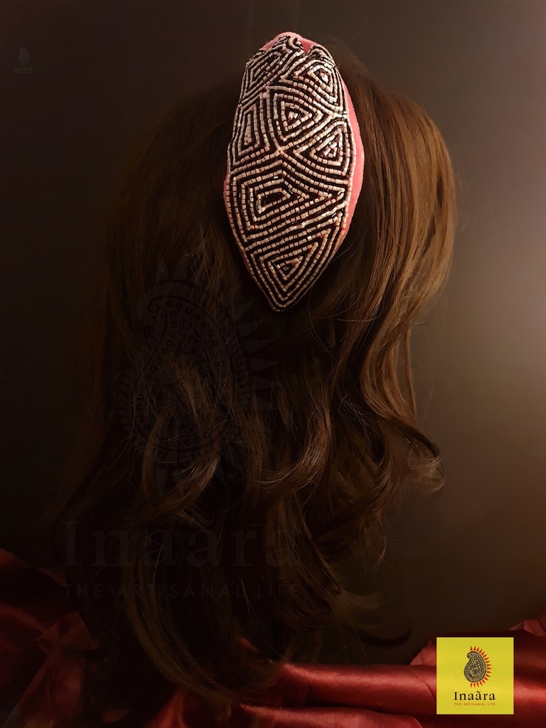 Baroque hand embroidered hairbands