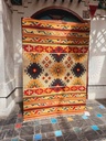 Geometric pattern Hand knotted rug (8x5 feet)