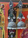 Silver Tone Jhumkas