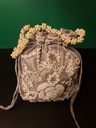 Embroided Potli Bag-Gray