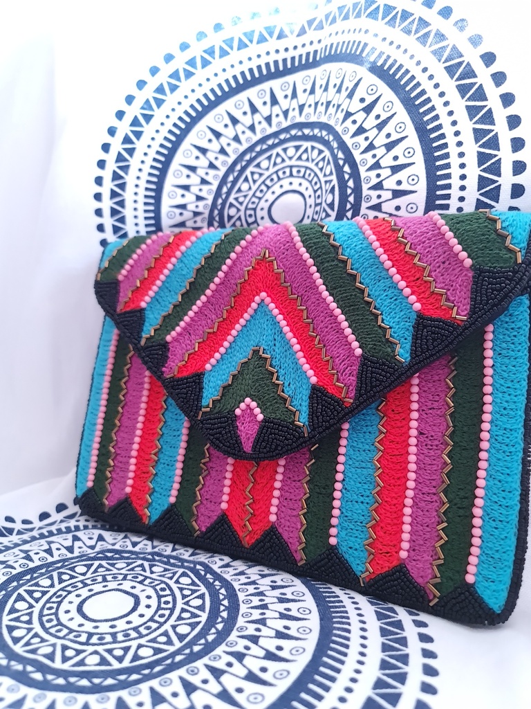 Sequin clutch bag