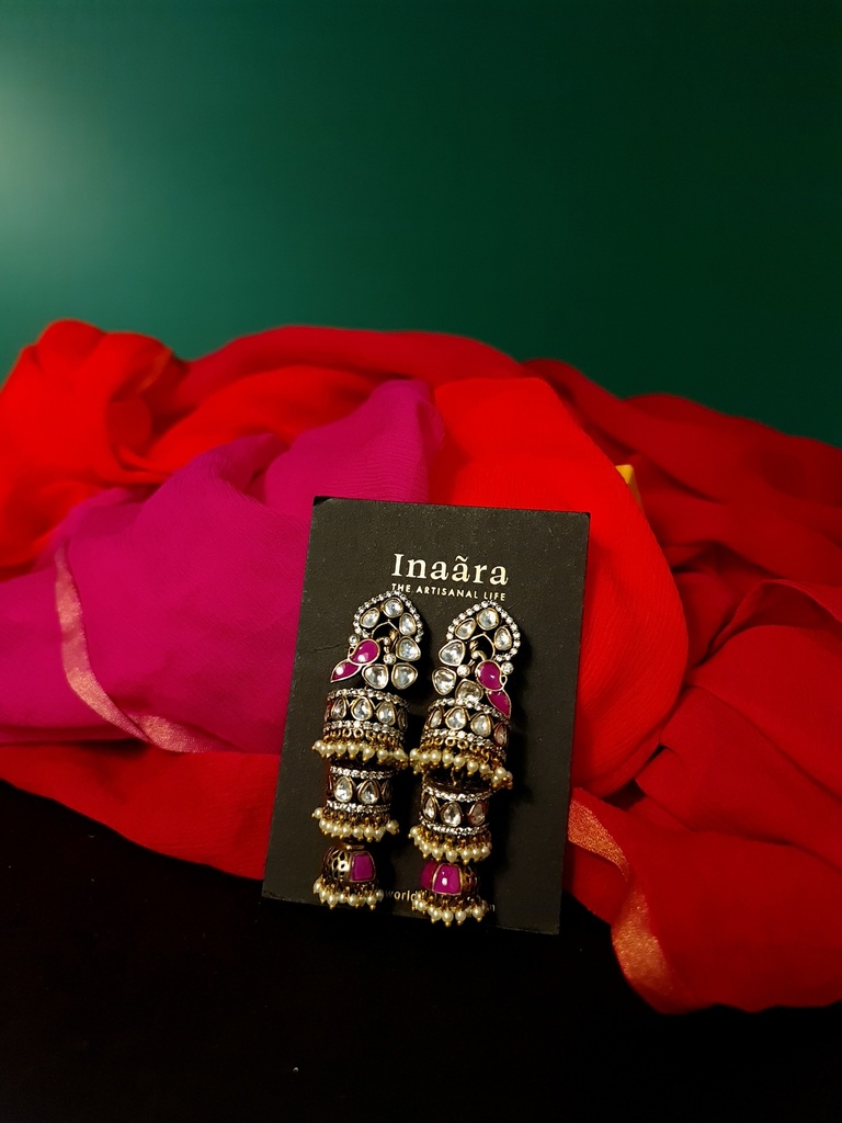 The Dancing Crescent Polki Earrings (copy)