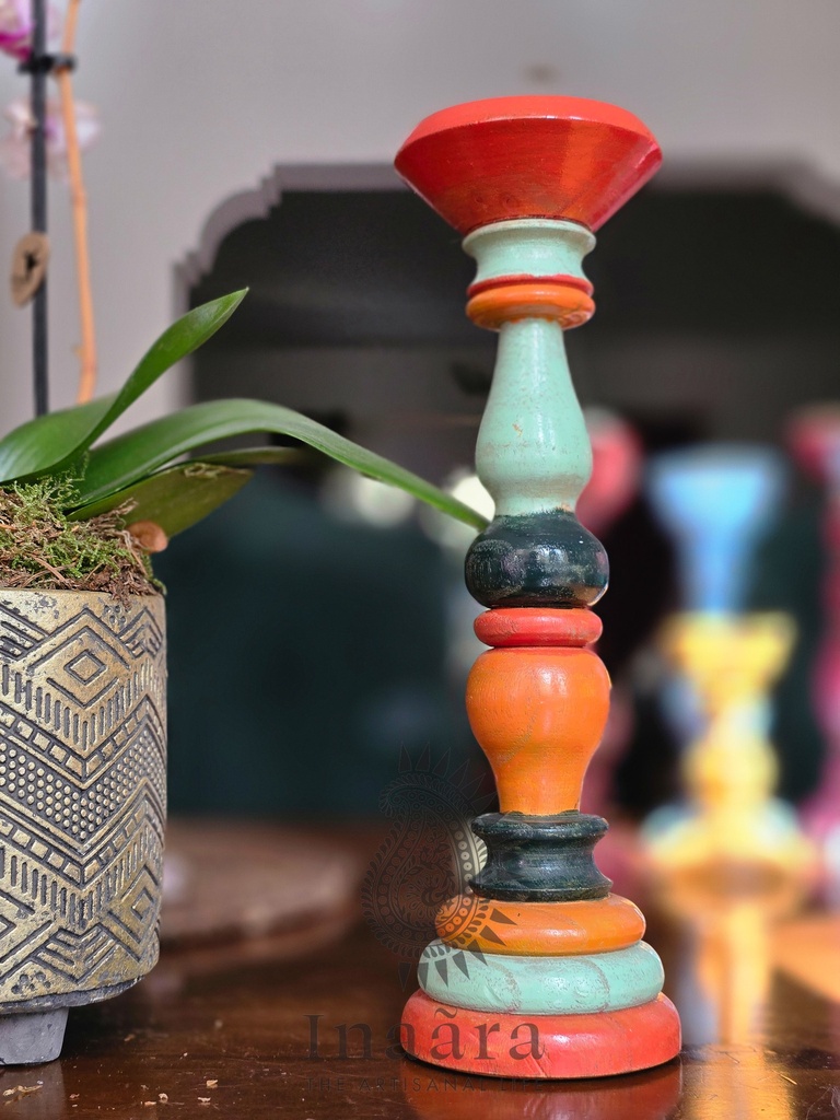 Pink Textural Candle holder Set- Tall (copy)