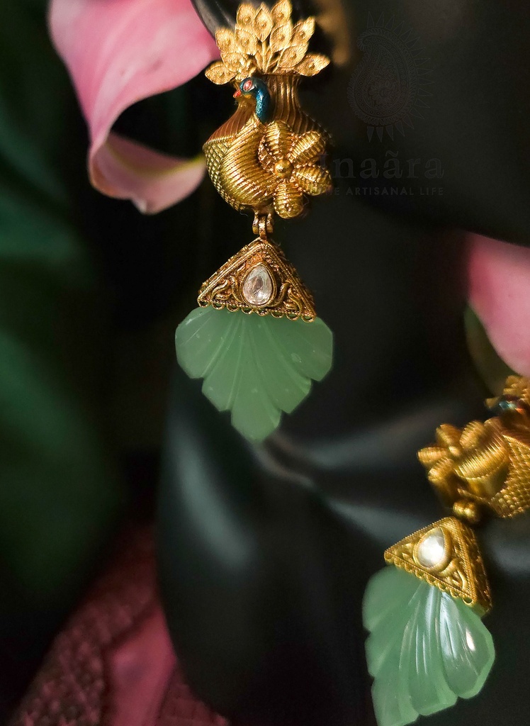 Mayuri Danglers - Soft Green