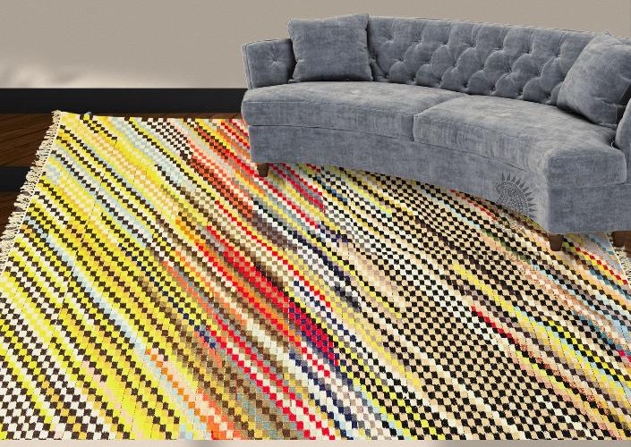 Psychadella Handwoven Dhurrie(8x5ft)