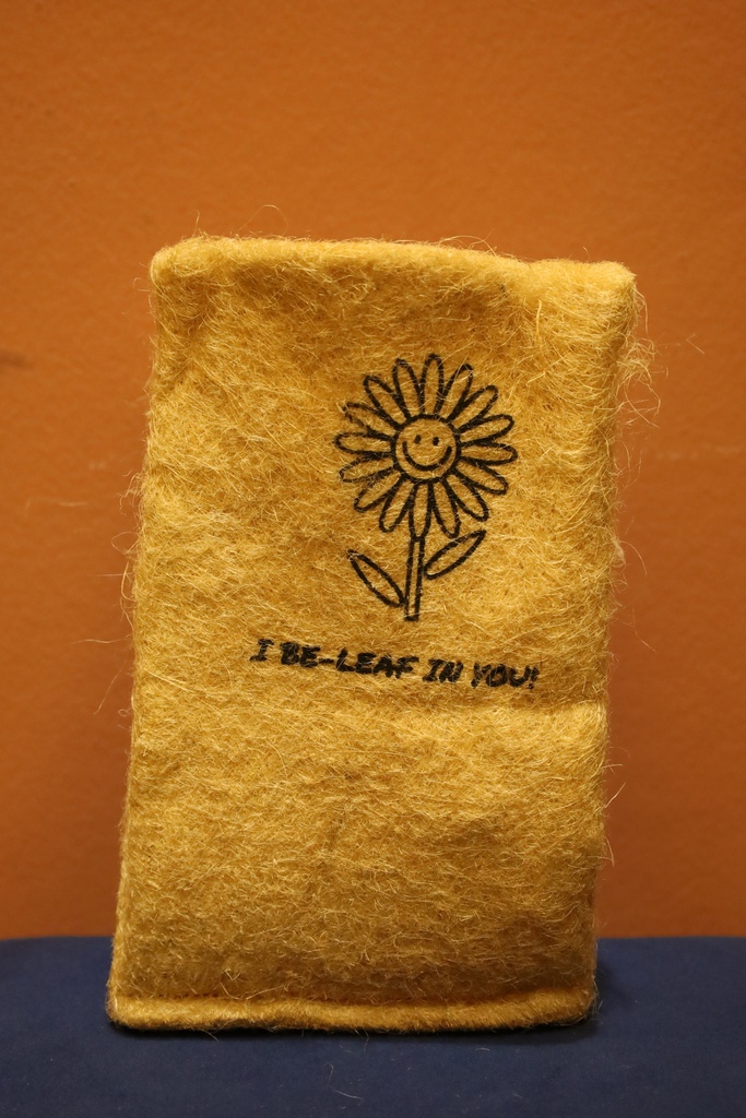 Natural Fiber Jute Planter- I Be-Leaf In You