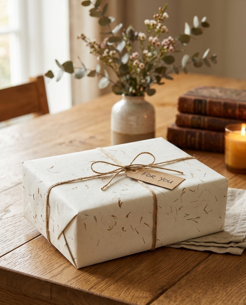 Gift Wrap w/ Natural Petals 76x56cm/roll)