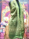 Satin Stole/Scarf- Green