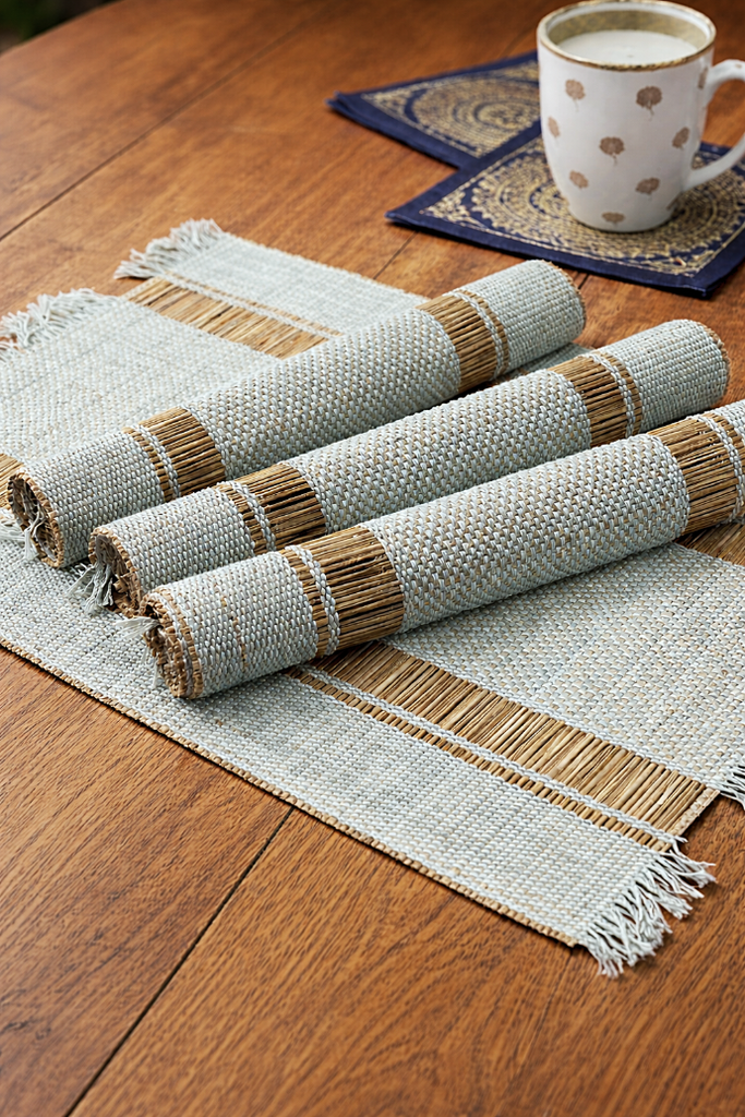 Eco Textile TableMat-Sky Blue