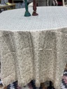 Printed Silk Rectangular Tablecloth-Y.Green