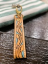 Hand Tooled Leather Keychain5