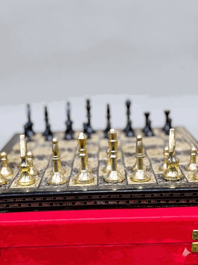 Golden and Black Brass Chess Set-Big (copy)