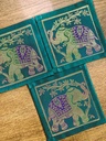 Brocade Coaster-GRN/6