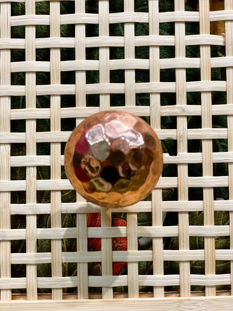 Hammered Copper Knob-Round