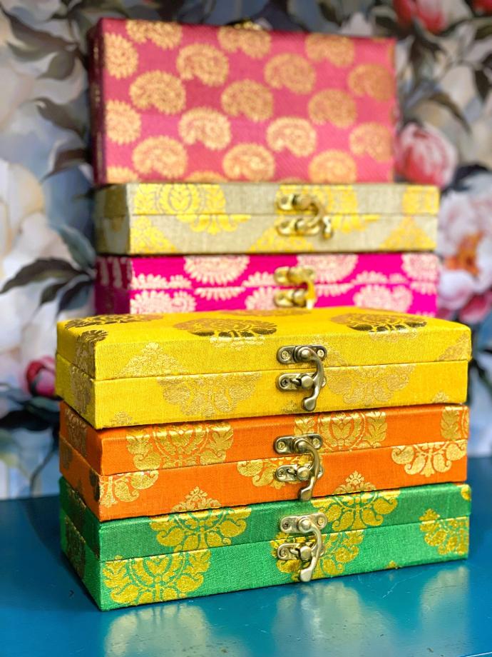 Assorted Brocade Fabric Gift Box
