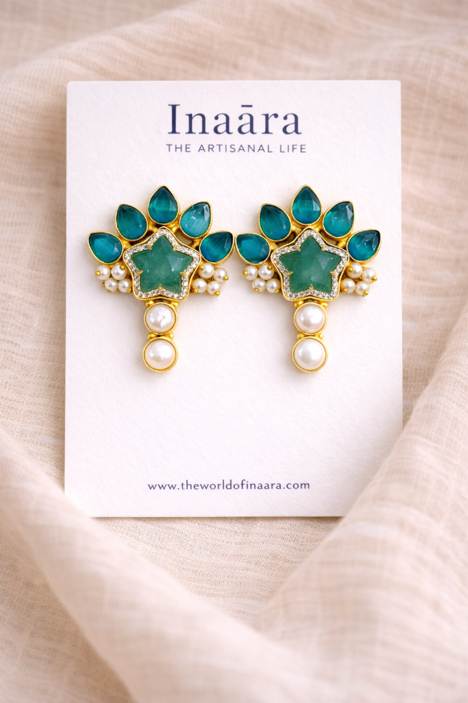 Crescent Moon Stone Earrings (copy)