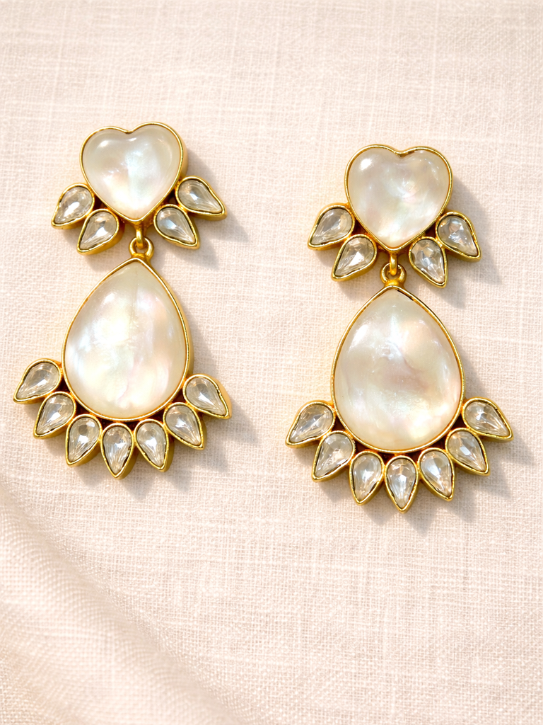 Fuchsia & Green w/ Diamond Earrings (copy)