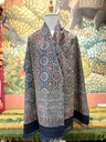 Ajrakh Bhujodi Stole- Earth Tones