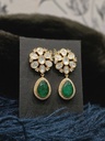 Doublet Stone Gold-Plated Earrings