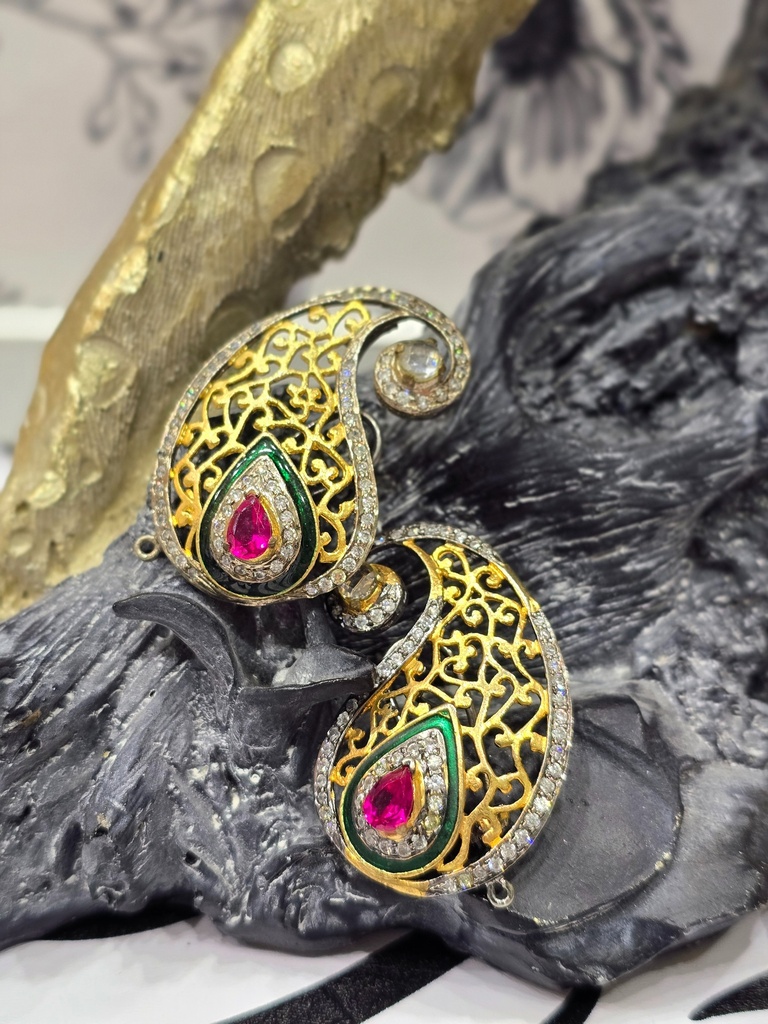 Statement Stud Polki & Kundan Earrings (copy)