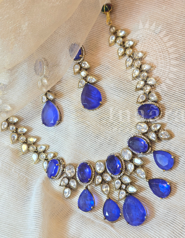 Sapphire Blue Choker Set