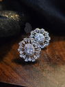 Sparkling Floral Stud Earrings