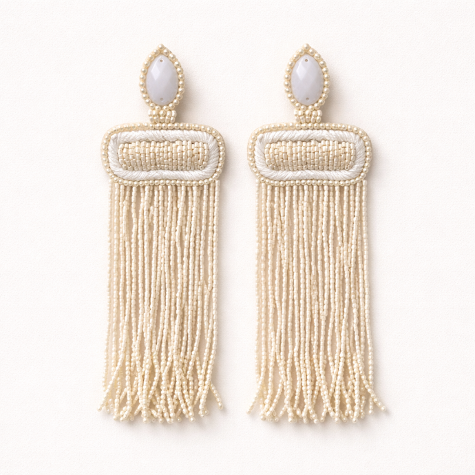 Handcrafted Beaded Evil Eye Earrings (copy)